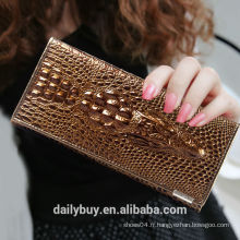 Fabricant de portefeuille en Chine femme en cuir de luxe plie le portefeuille